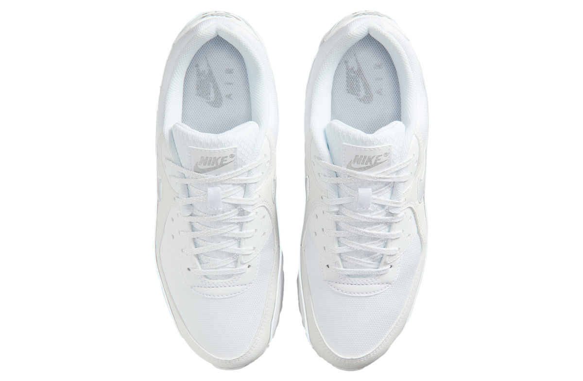 Nike Air Max 90 Premium White / Metallic Silver - Image 4