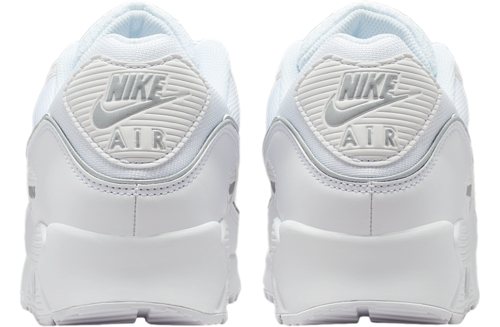 Nike Air Max 90 Premium White / Metallic Silver - Image 6