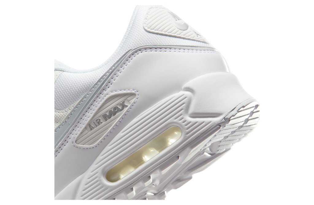 Nike Air Max 90 Premium White / Metallic Silver - Image 8