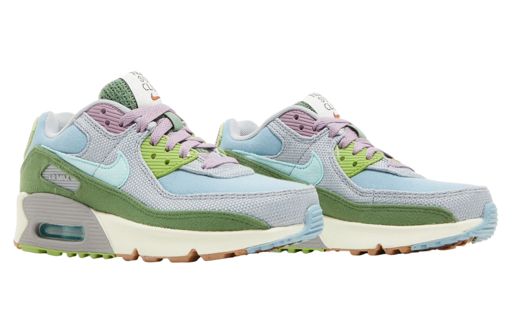 Nike Air Max 90 SE GS Sun Club-Worn Blue Treeline - Image 5