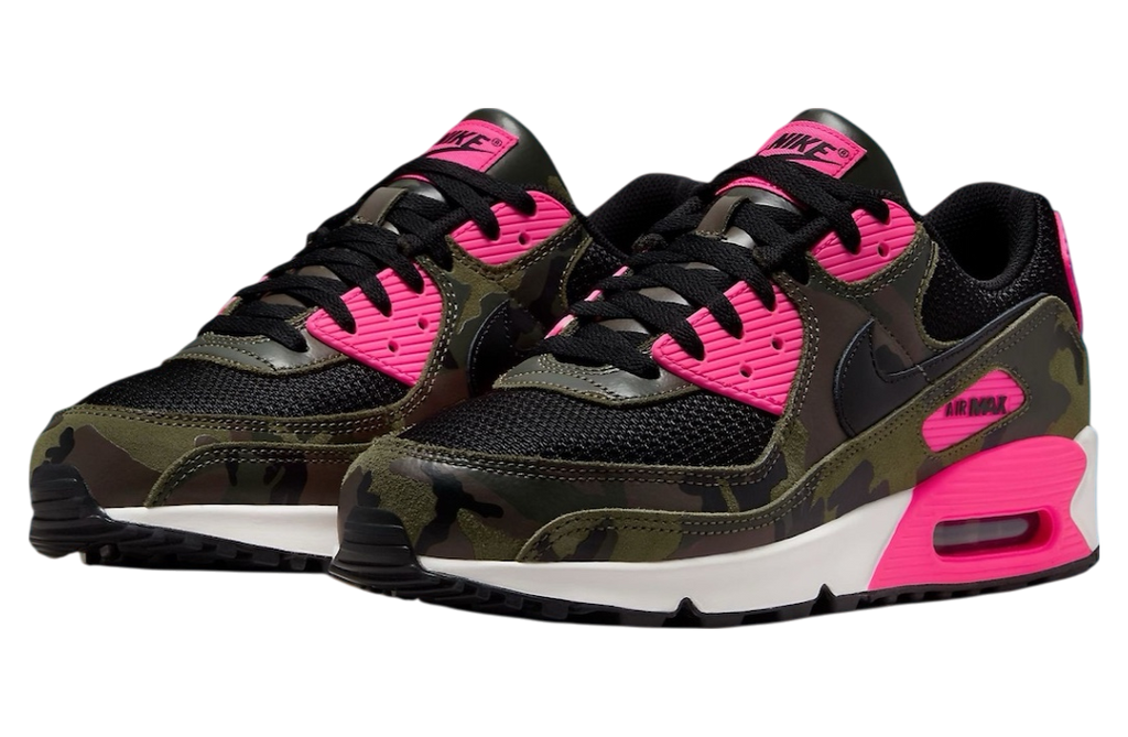 Nike Air Max 90 Sequoia / Hyper Pink-Phantom-Black - Image 2