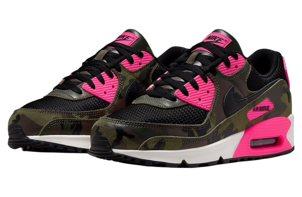 Nike Air Max 90 Sequoia / Hyper Pink-Phantom-Black - Image 2