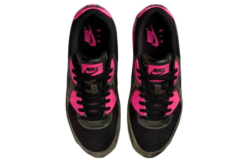 Nike Air Max 90 Sequoia / Hyper Pink-Phantom-Black - Image 3