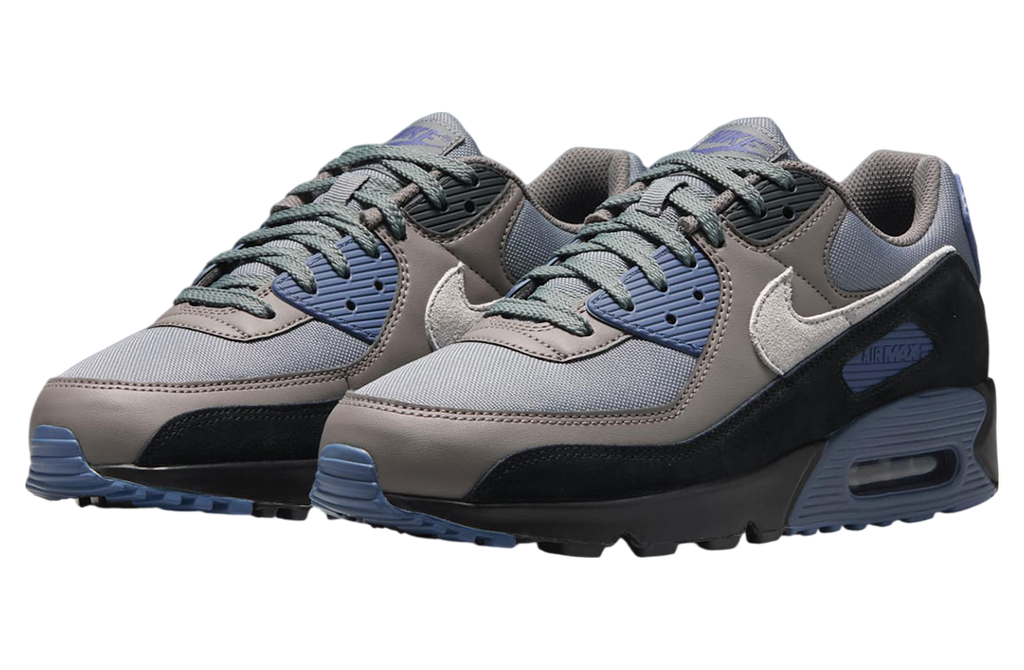 Nike Air Max 90 Smoke Grey / Diffused Blue - Image 2