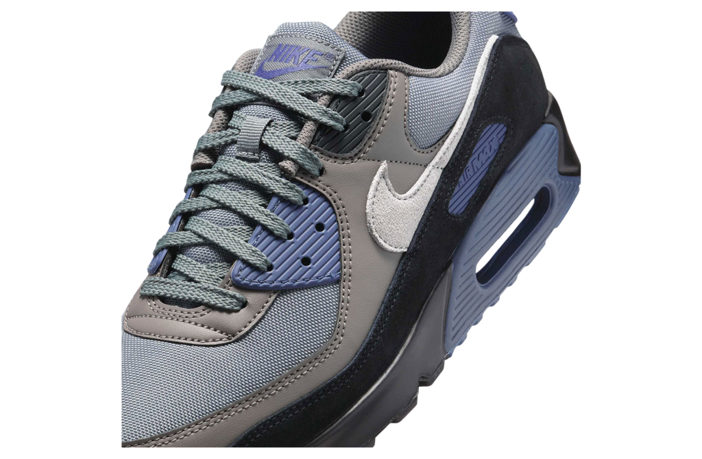 Nike Air Max 90 Smoke Grey / Diffused Blue - Image 7