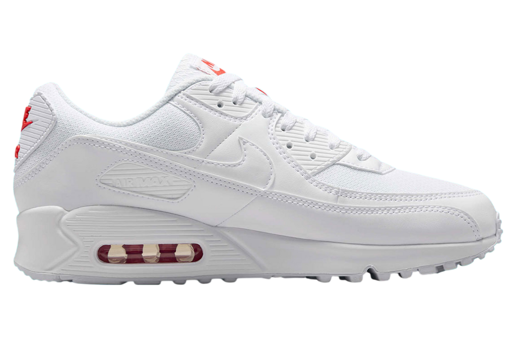 Nike Air Max 90 White / Light Crimson - Image 2