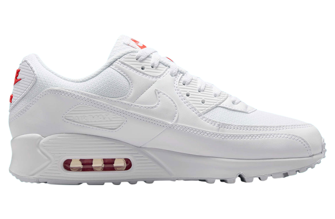 Nike Air Max 90 White / Light Crimson - Image 2
