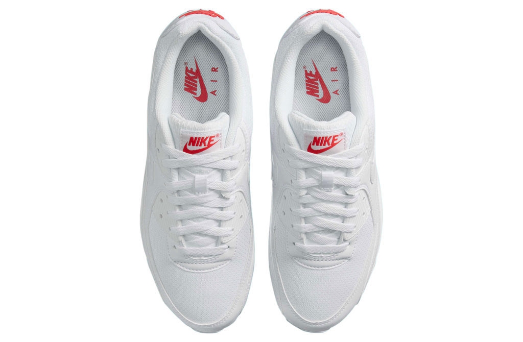 Nike Air Max 90 White / Light Crimson - Image 3