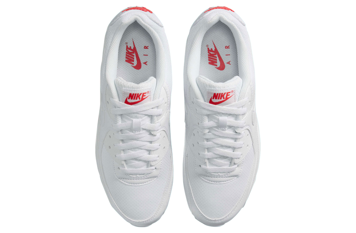 Nike Air Max 90 White / Light Crimson - Image 3