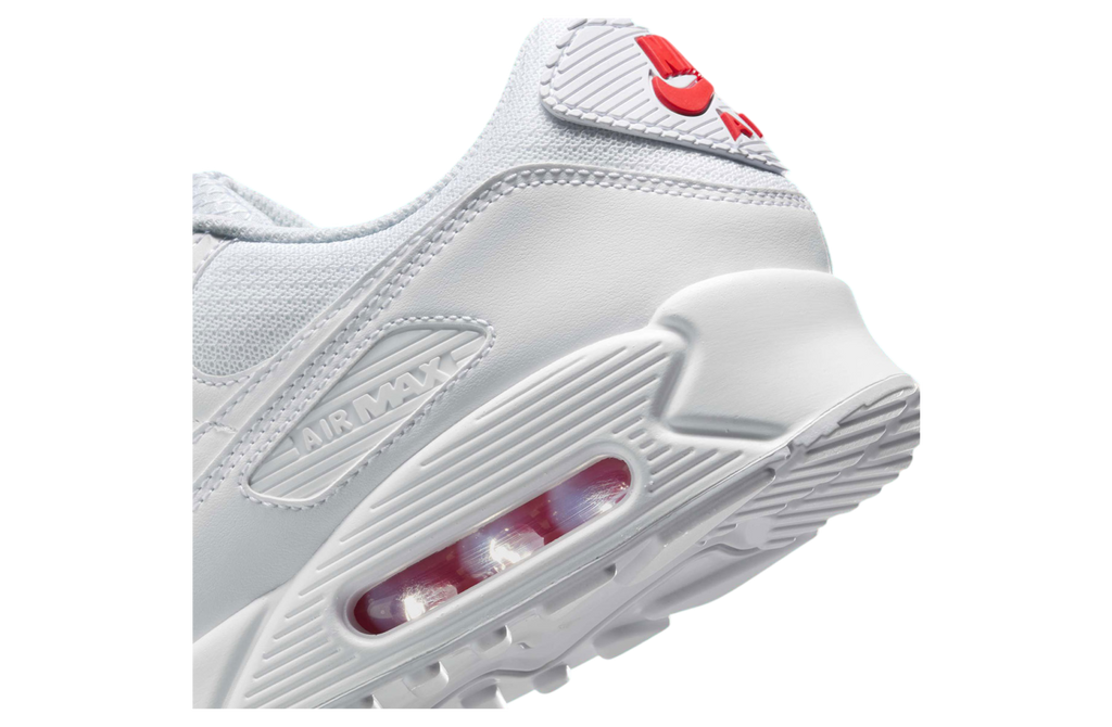 Nike Air Max 90 White / Light Crimson - Image 7