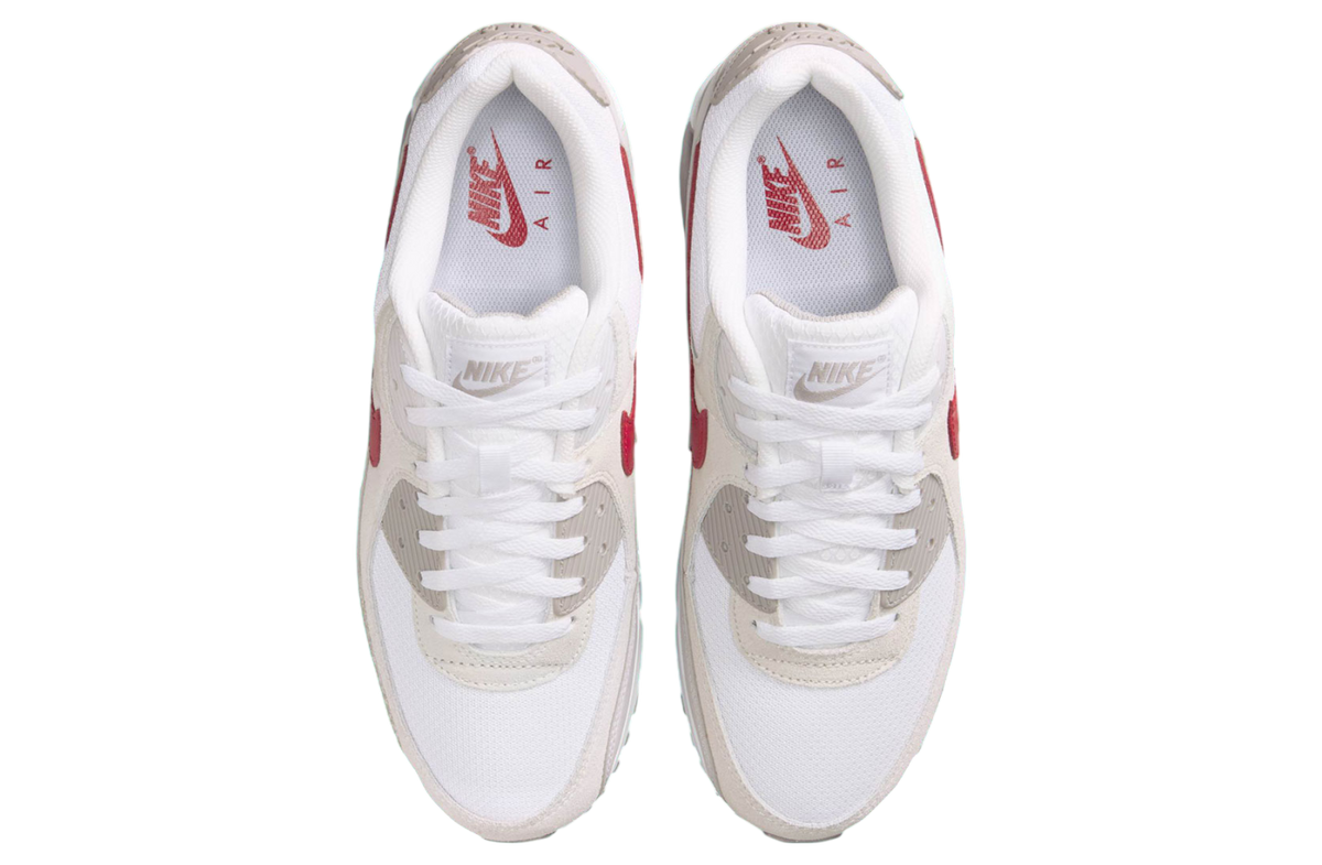 Nike Air Max 90 White / University Red - Image 3