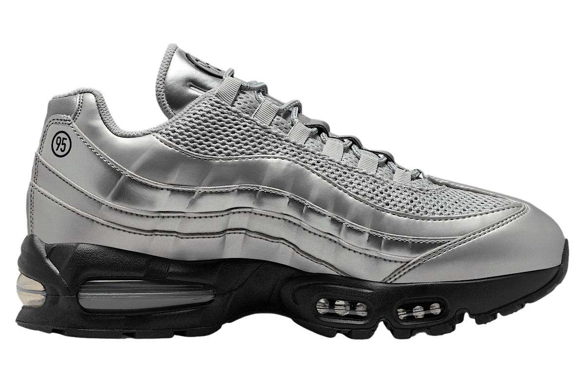 Nike Air Max 95 Big Bubble Metallic Silver / Black - Image 3