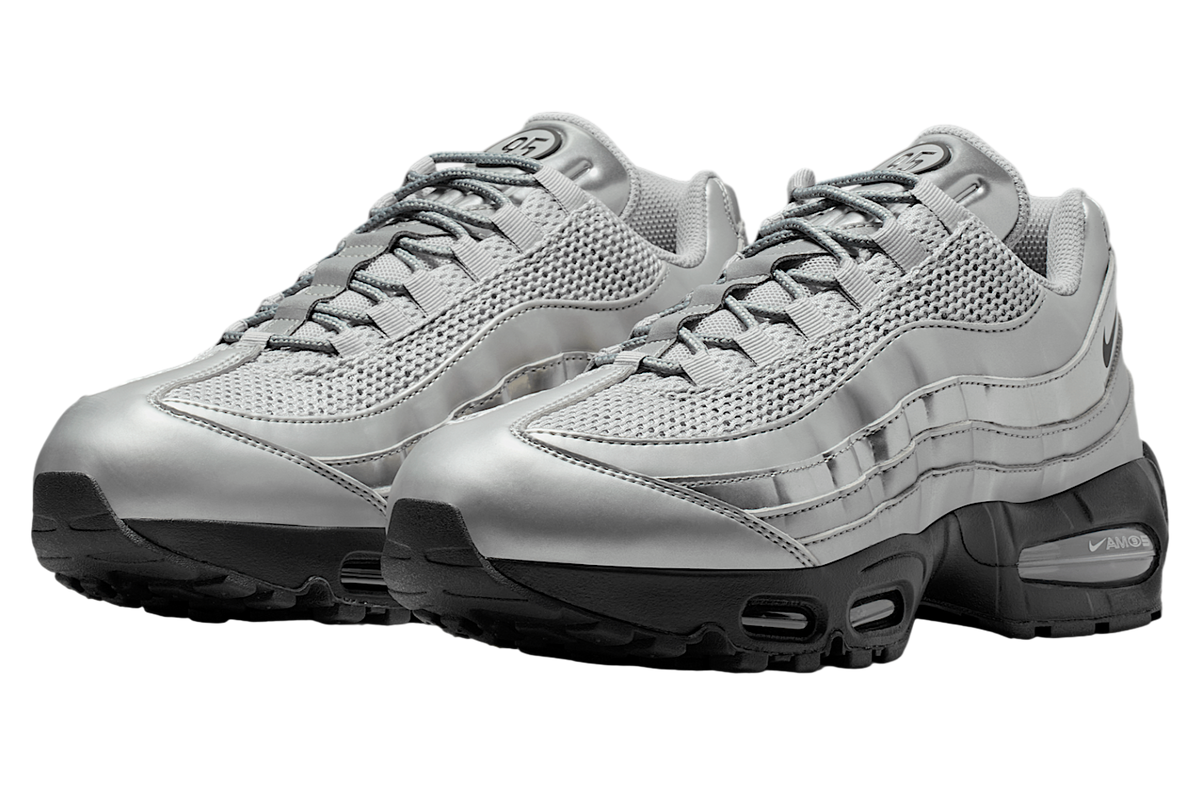 Nike Air Max 95 Big Bubble Metallic Silver / Black - Image 5