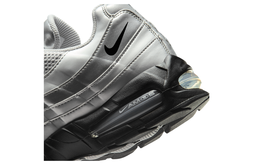 Nike Air Max 95 Big Bubble Metallic Silver / Black - Image 8