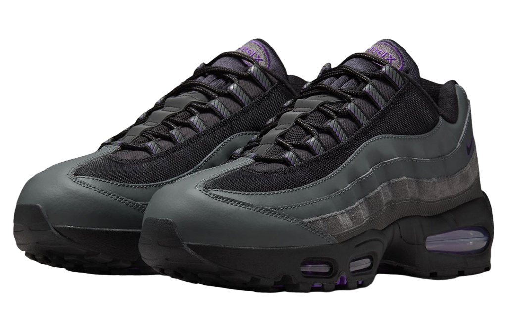 Nike Air Max 95 Black / Grey / Purple - Image 2