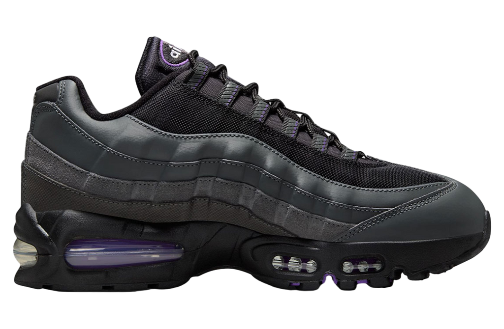Nike Air Max 95 Black / Grey / Purple - Image 3