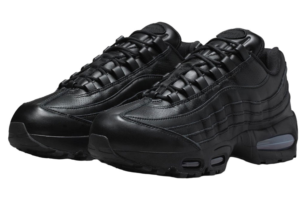 Nike Air Max 95 Black Leather - Image 2