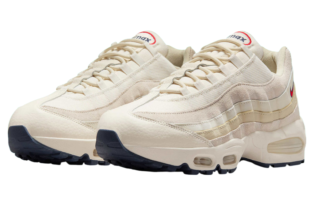 Nike Air Max 95 OG Pale Ivory / University Red - Image 2