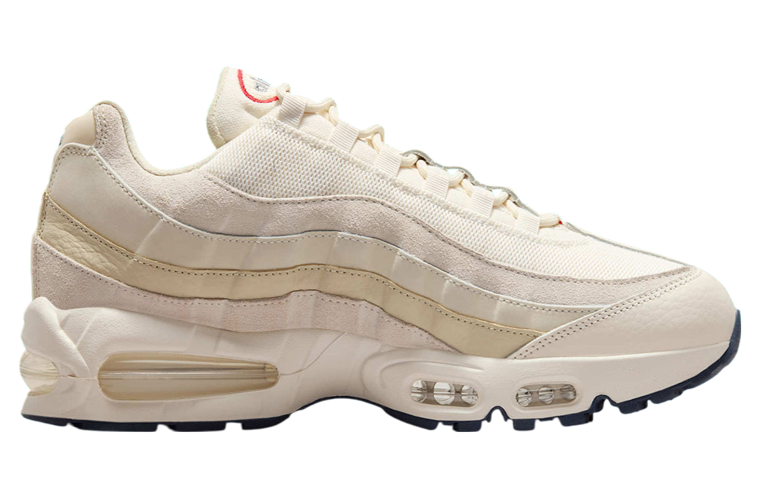 Nike Air Max 95 OG Pale Ivory / University Red - Image 3