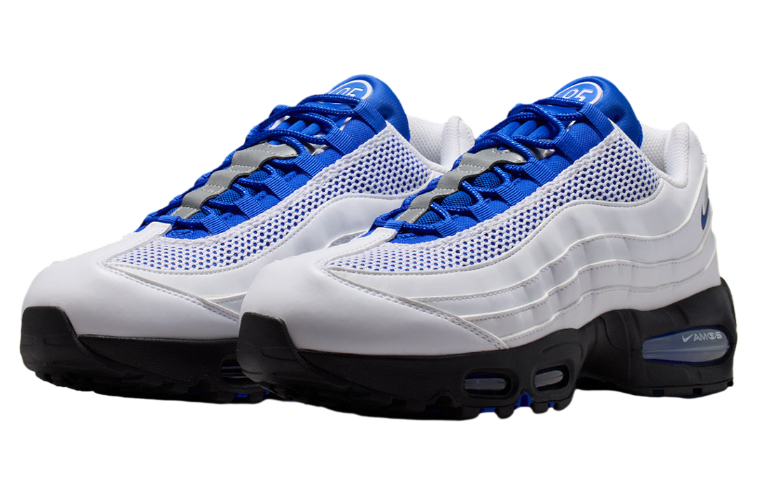 Nike Air Max 95 White / Royal Blue - Image 2