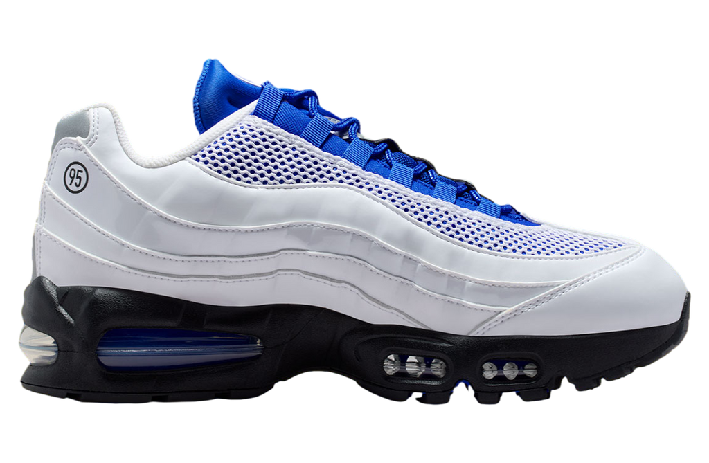Nike Air Max 95 White / Royal Blue - Image 3