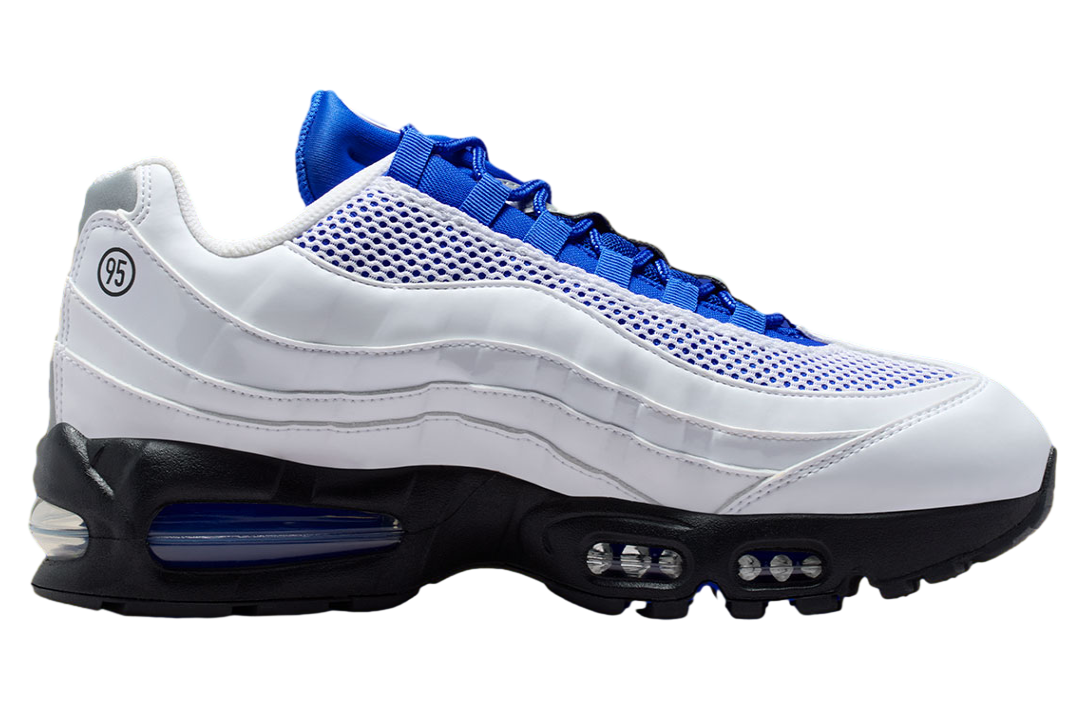 Nike Air Max 95 White / Royal Blue - Image 3