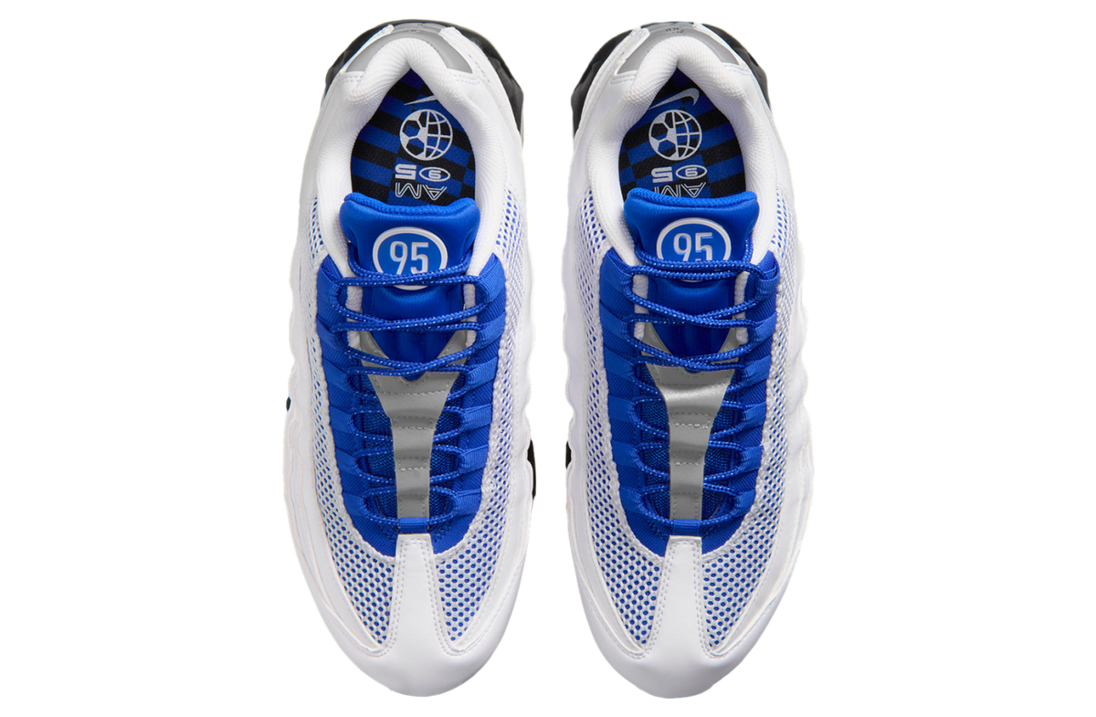 Nike Air Max 95 White / Royal Blue - Image 4
