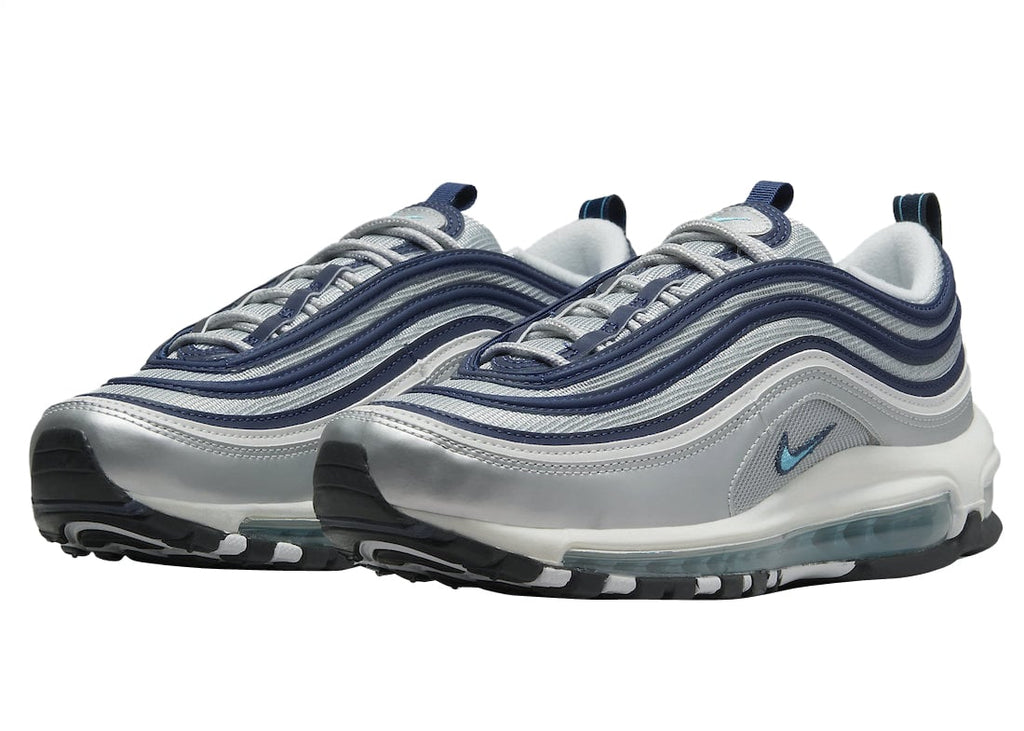 Nike Air Max 97 Metallic Silver Chlorine Blue - Image 2