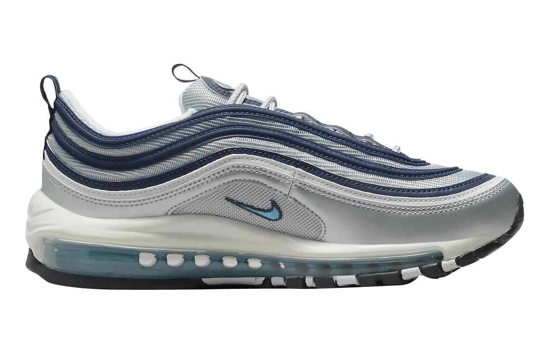 Nike Air Max 97 Metallic Silver Chlorine Blue - Image 4