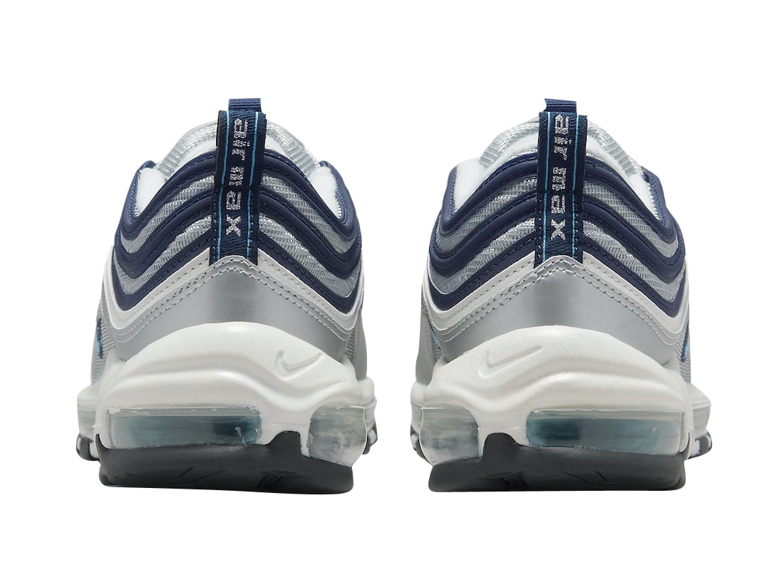 Nike Air Max 97 Metallic Silver Chlorine Blue - Image 6