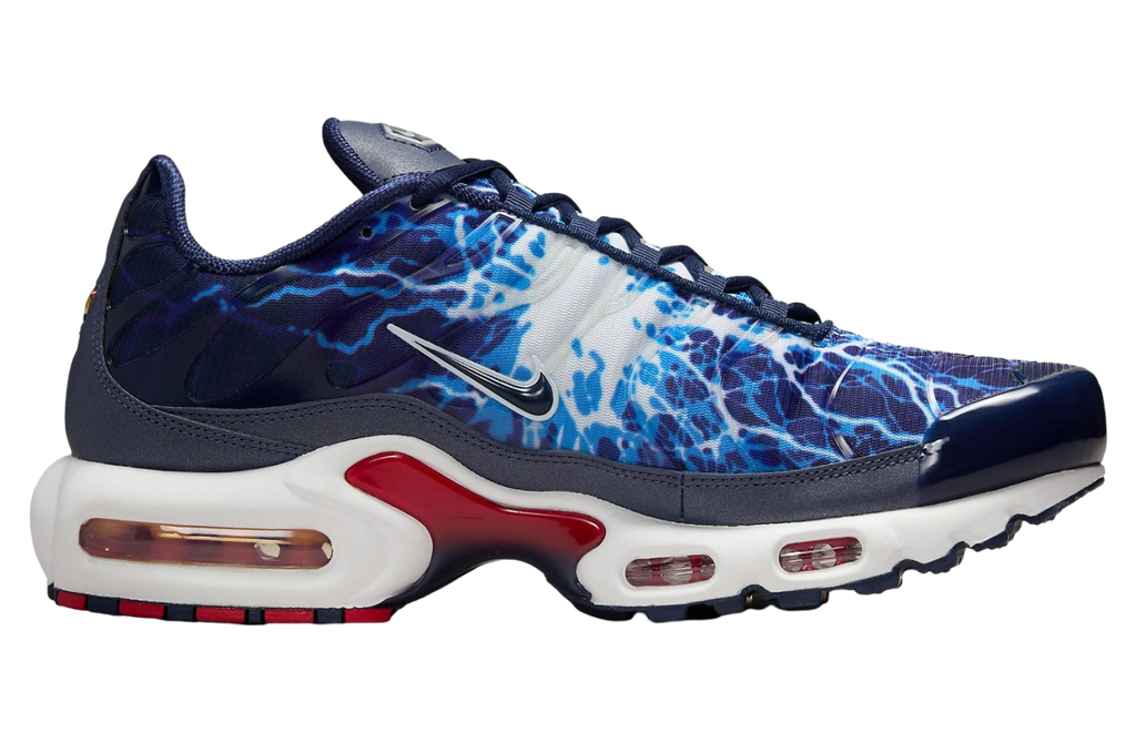 Nike Air Max Plus Eclair (Lightning) Midnight Navy / Salsa Red - Image 3