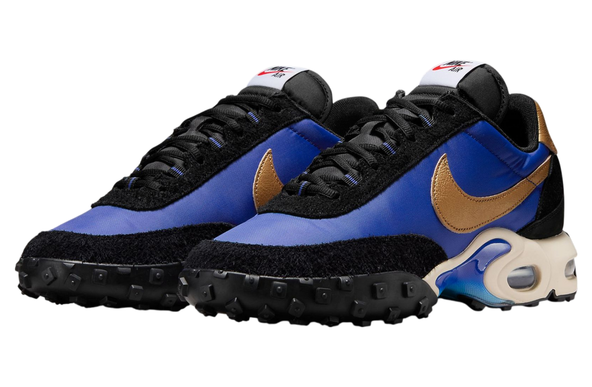 Nike Air Max Waffle Hyper Blue / Metallic Gold - Image 2