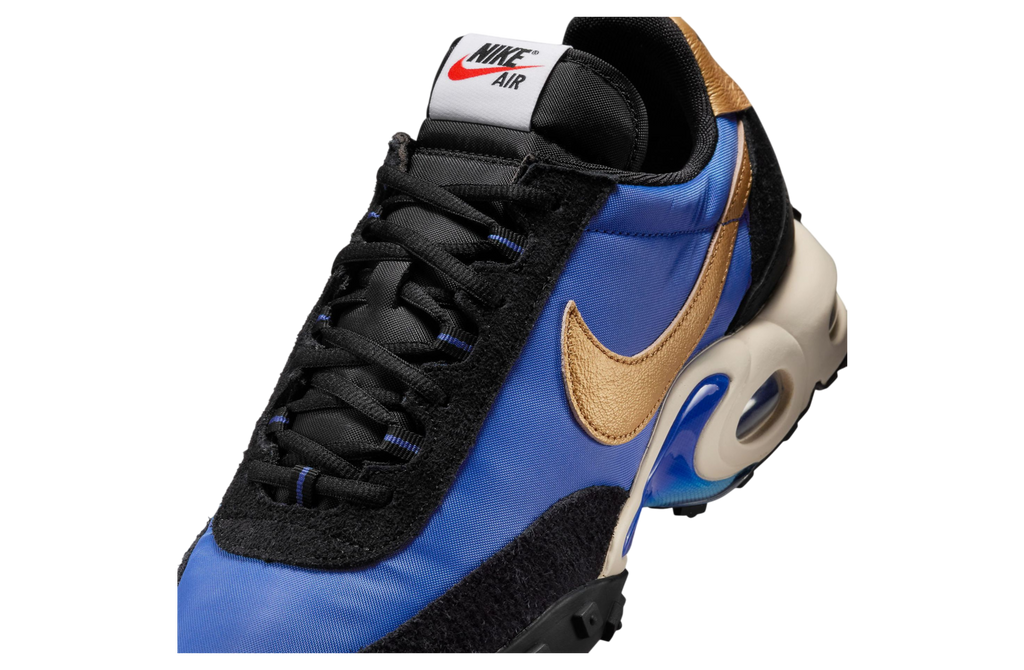 Nike Air Max Waffle Hyper Blue / Metallic Gold - Image 7