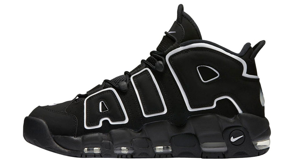 Nike Air More Uptempo GS Black White - Image 2