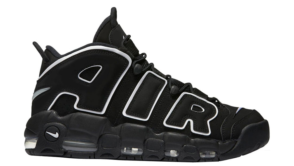 Nike Air More Uptempo GS Black White - Image 3