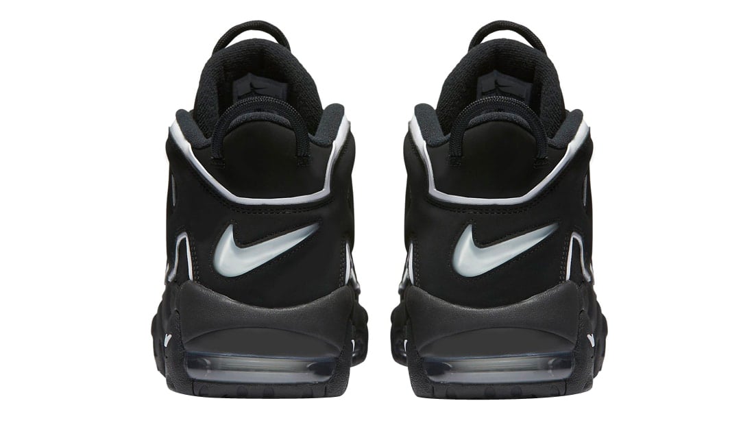 Nike Air More Uptempo GS Black White - Image 4