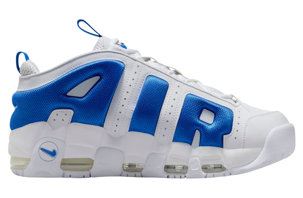 Nike Air More Uptempo Low White / Hyper Royal - Image 3