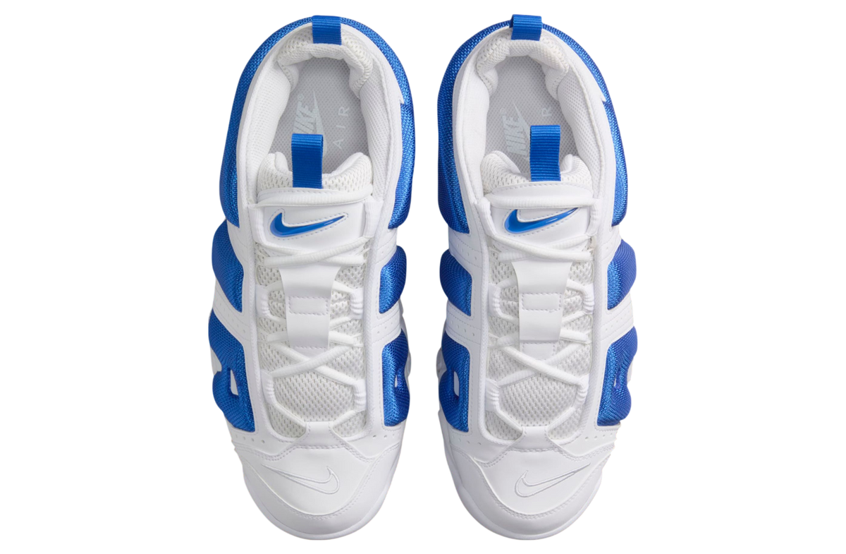 Nike Air More Uptempo Low White / Hyper Royal - Image 4