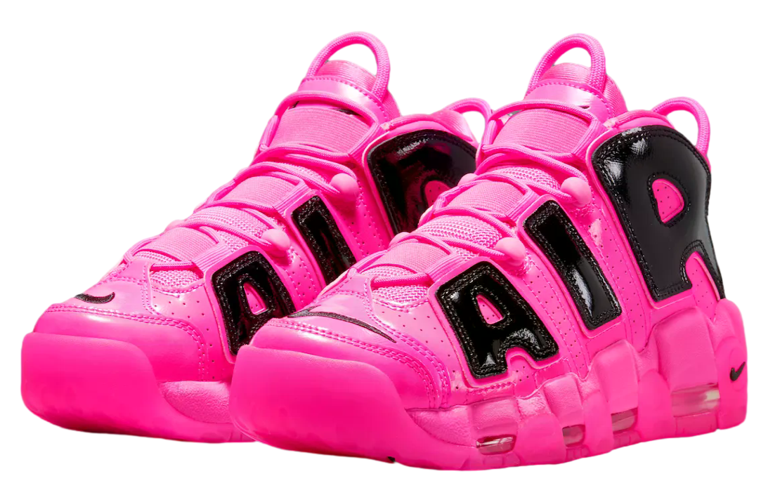 Nike Air More Uptempo Pink Blast / Black - Image 2