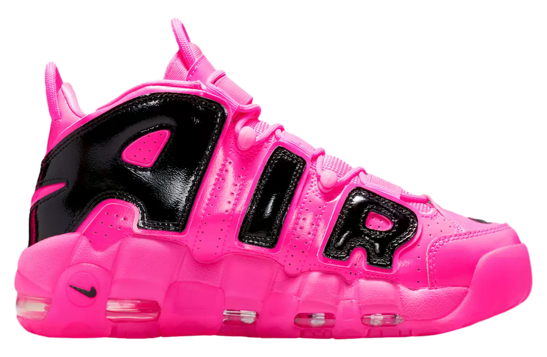 Nike Air More Uptempo Pink Blast / Black - Image 3