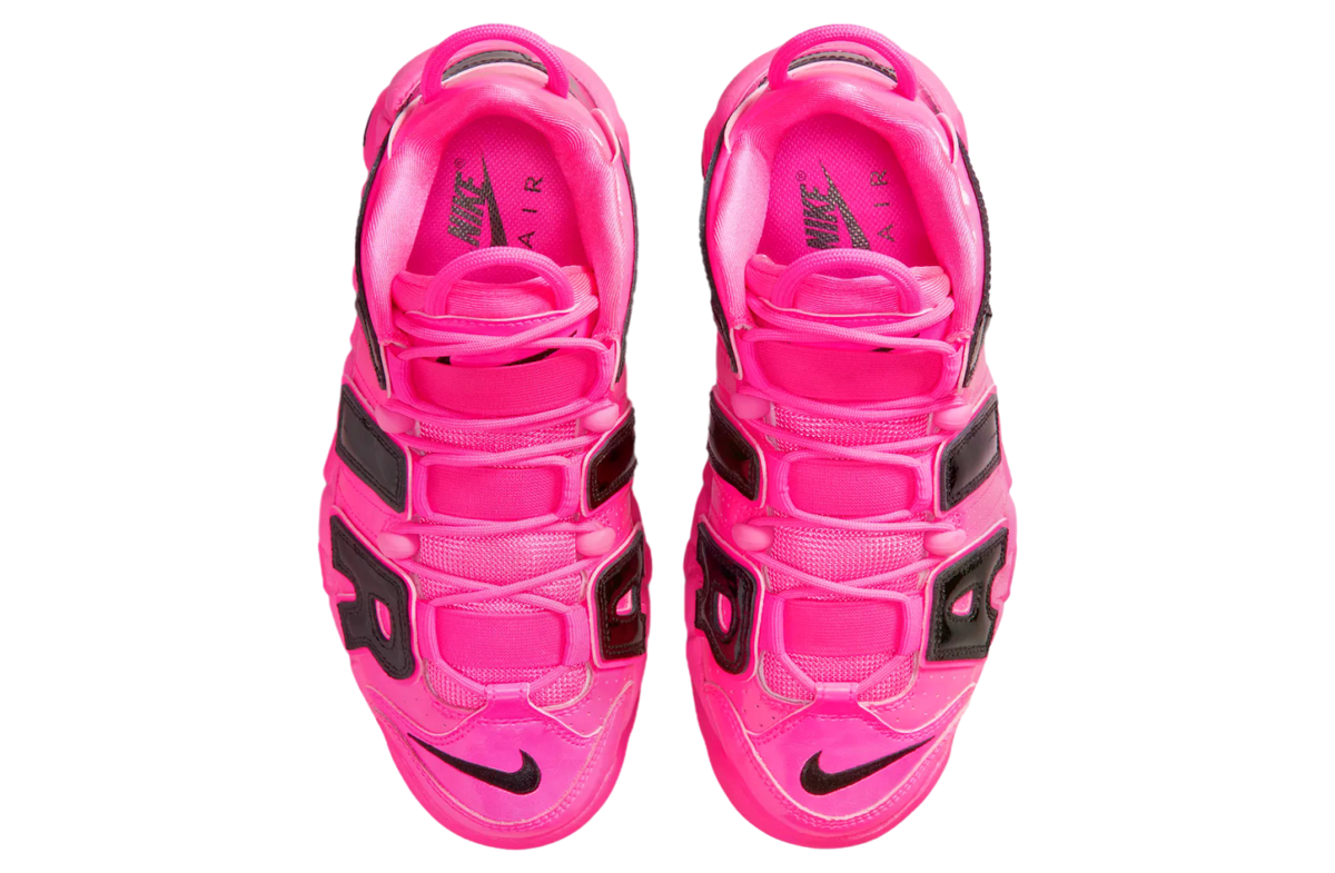 Nike Air More Uptempo Pink Blast / Black - Image 4