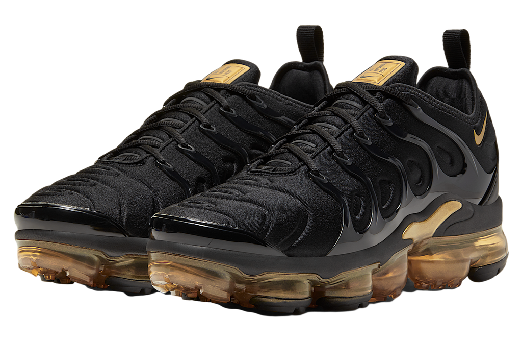 Nike Air Vapormax Plus Black / Metallic Gold - Image 5