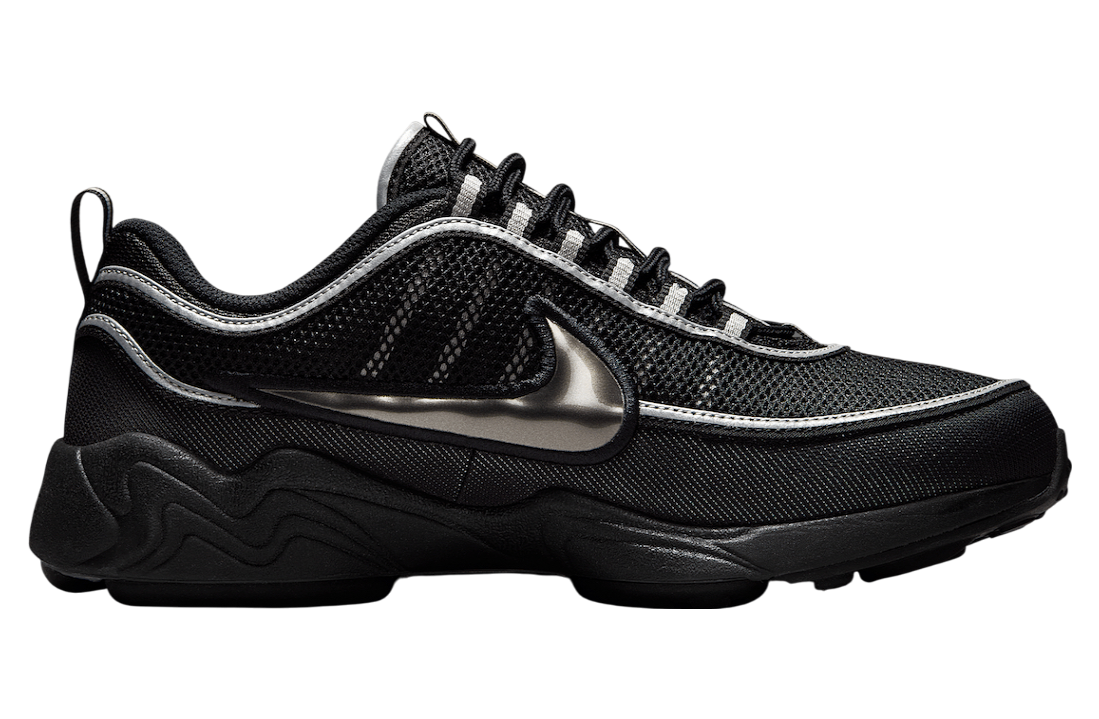Nike Air Zoom Spiridon Black / Metallic Silver - Image 3
