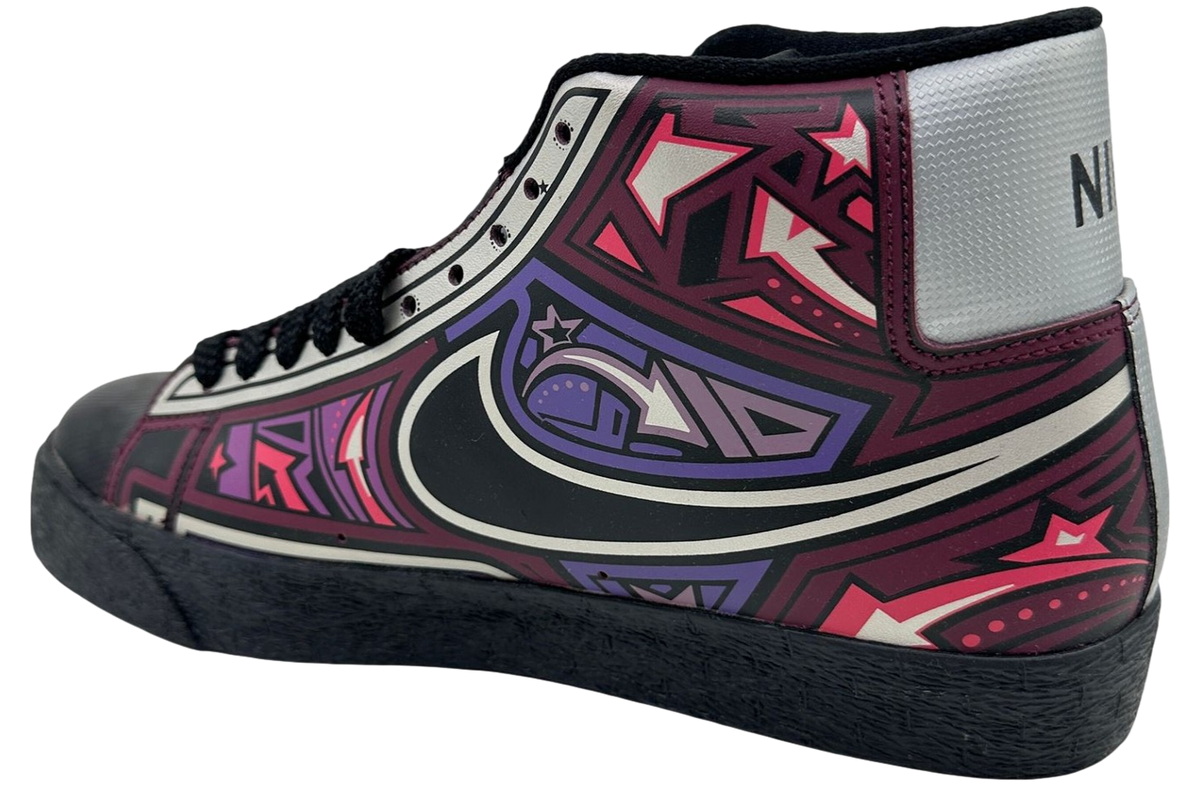 Nike Blazer High Blck / Cherrywood Red - Image 3