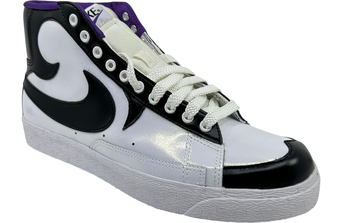 Nike Blazer High White / Black / Club Purple - Image 2