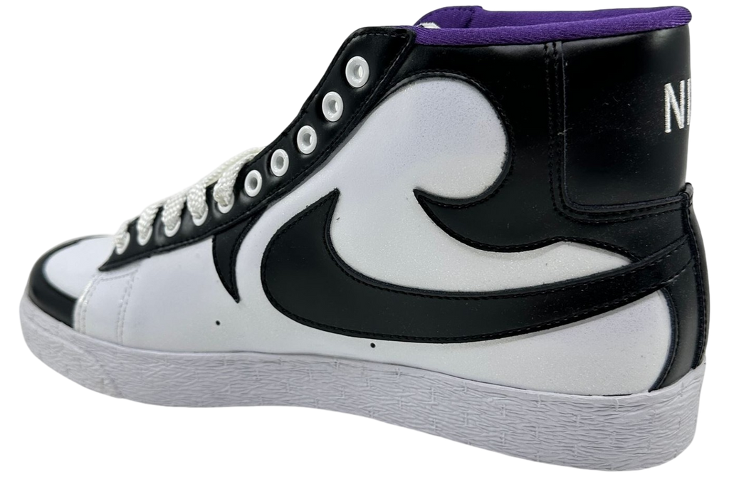 Nike Blazer High White / Black / Club Purple - Image 3