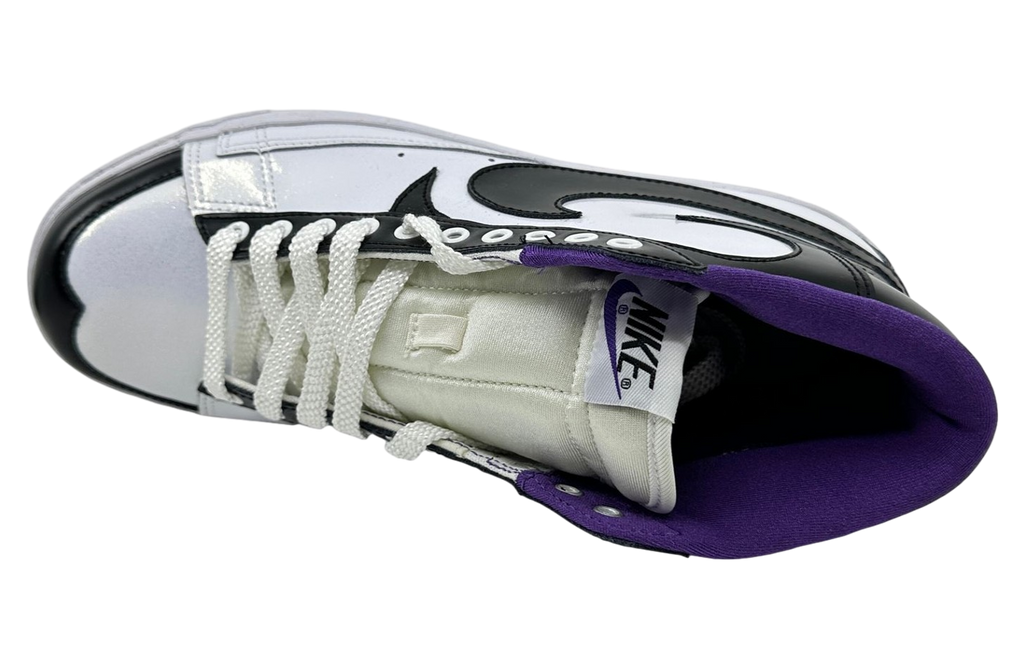 Nike Blazer High White / Black / Club Purple - Image 4