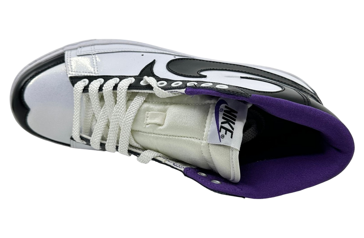 Nike Blazer High White / Black / Club Purple - Image 4