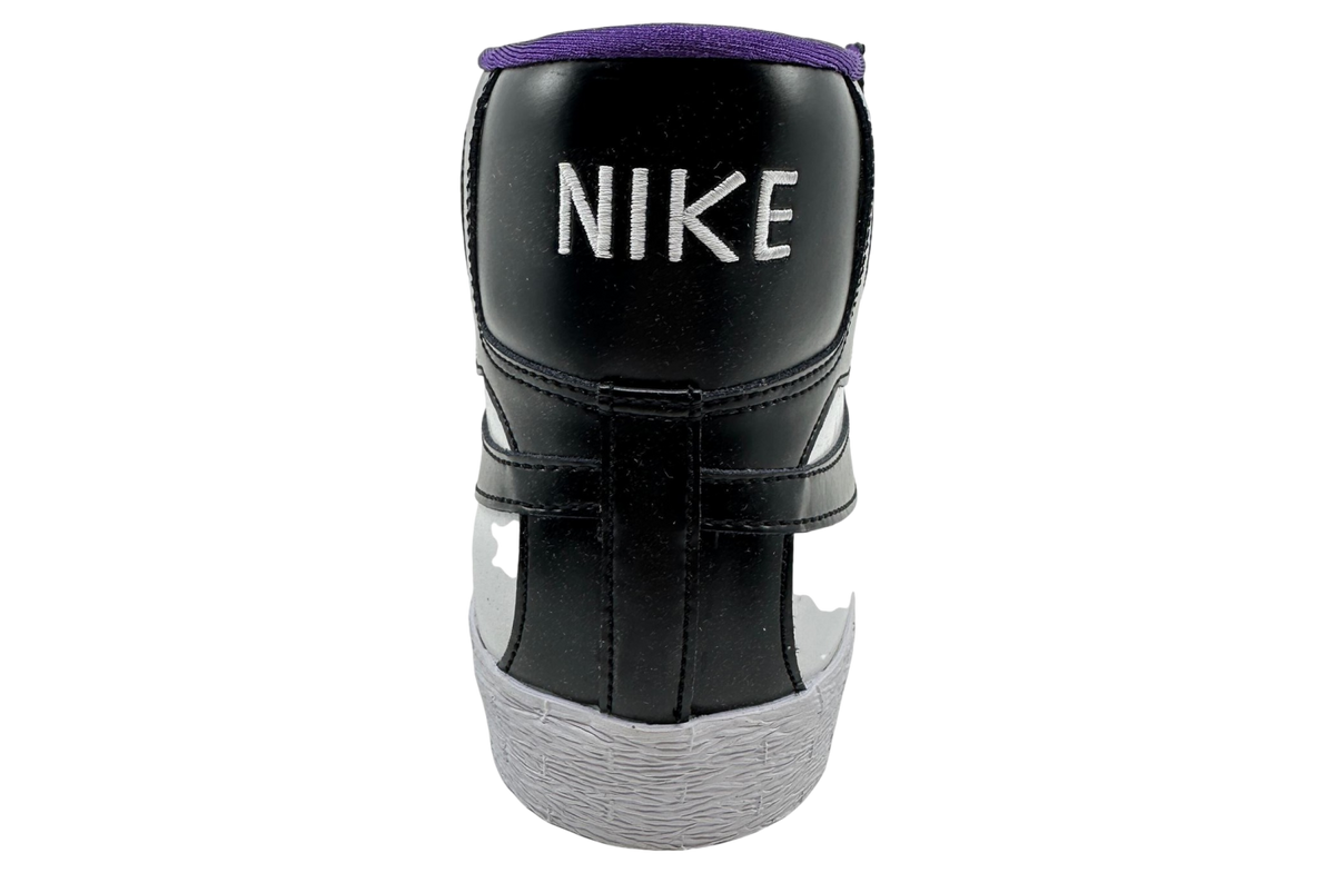 Nike Blazer High White / Black / Club Purple - Image 5