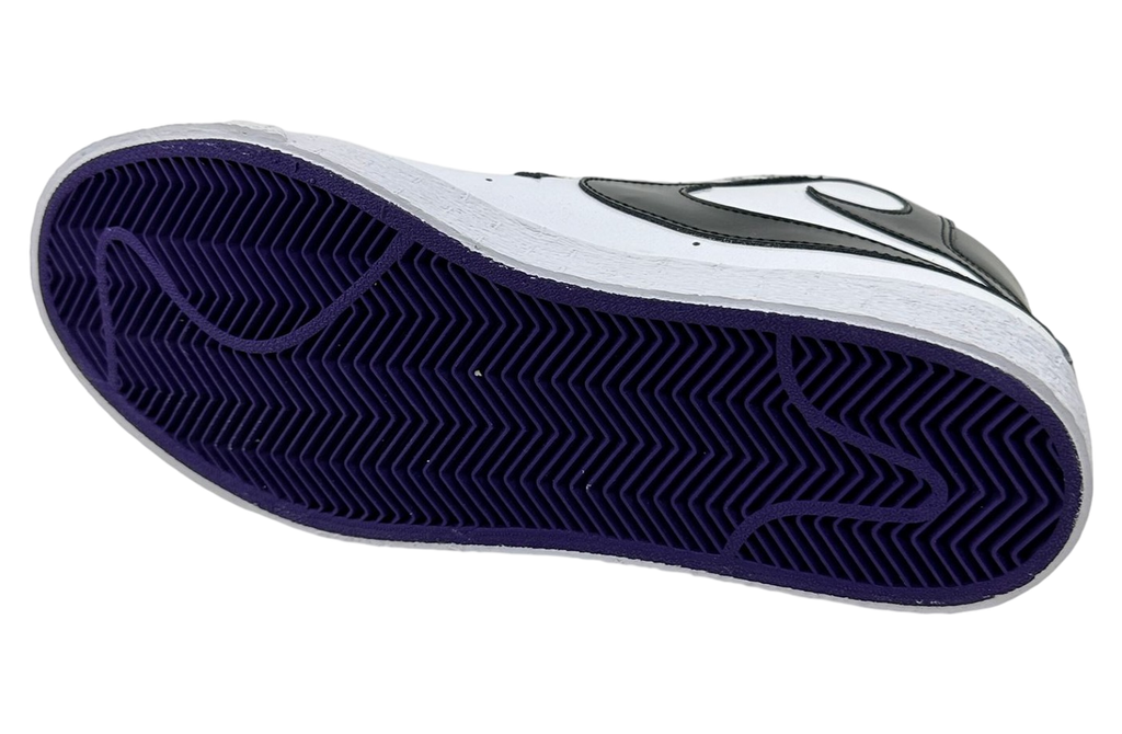 Nike Blazer High White / Black / Club Purple - Image 6